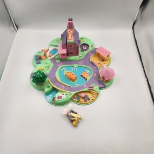 Vintage Polly Pocket Dreamworld play set, Bluebird 1991 with 6 pieces