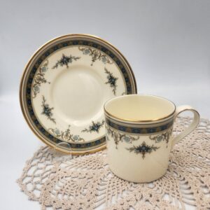 Minton Grasmere Blue Demitasse Cup and Saucer