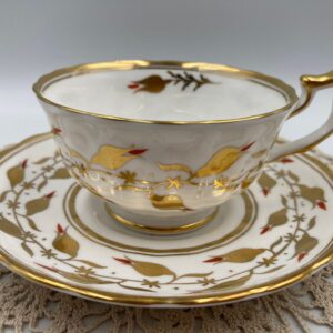 Royal Chelsea Golden Buds Cup and Saucer, made in England