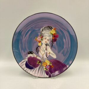 RARE Art Deco Lustre Noritake Plate With Woman Design