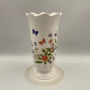 AYNSLEY Cottage Garden 8" Fine Bone China Vase, Made in England