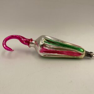 Vintage Hand-Blown Mercury Glass Umbrella Ornament