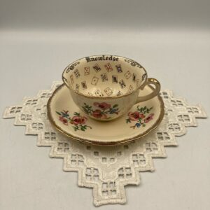 Alfred Meakin Royal Marigold Cup of Knowledge Cup and Saucer