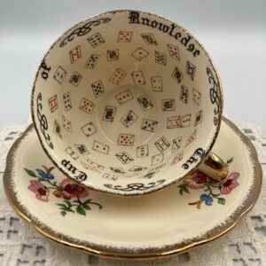 Alfred Meakin Royal Marigold Cup of Knowledge Cup and Saucer