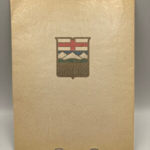 Original souvenir program of the visit of King George VI and Queen Elizabeth to the Province of Alberta, Edmonton on June 2nd, 1939