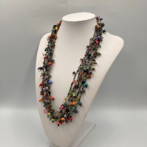 Vintage Glass Beaded Necklace - One of a Kind- Original Design