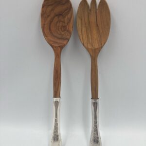 Birks Queen Mary Salad Servers with Birks Regency Plate Handles