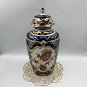 Kaiser India Cobalt Blue Vase / Urn and Lid