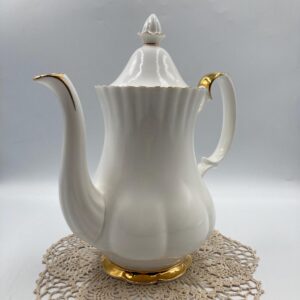 Royal Albert Val D'or Coffee Pot with Lid, Made in England