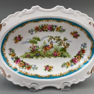 Hard to Find Royal Albert Chelsea Bird Teal Serving Dish