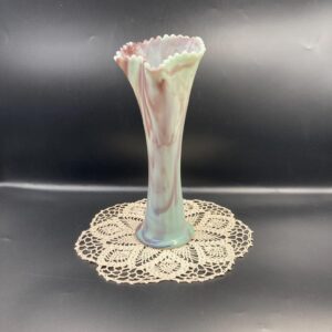 Bournique Slag Glass Vase circa 1910