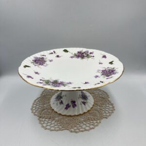 Hammersley Victorian Violets Pedestal Cake Plate