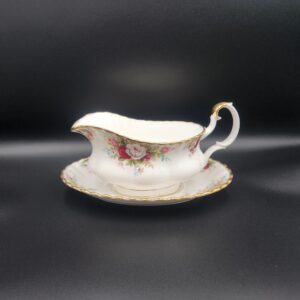 Royal Albert Celebration Gravy Boat with Underplate, made in England