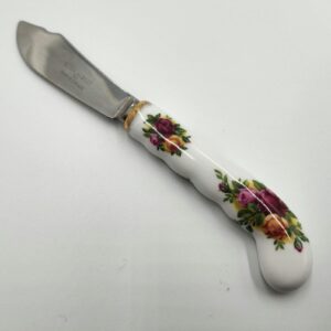 Royal Albert Old Country Roses Porcelain Handle Jam Spreader / Butter Knife