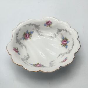 Royal Albert Tranquillity Shell Shaped Dish, made in England, Tranquility English bone china Relish Dish, Trinket Dish