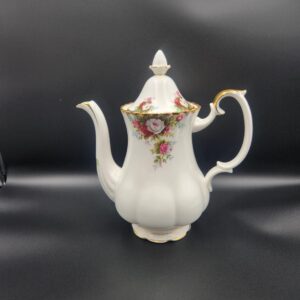 Royal Albert China Celebration Coffee Pot with Lid, made in England