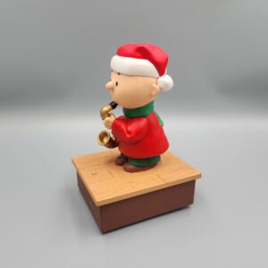 2012 Hallmark Peanuts CHARLIE BROWN Saxophone Christmas Music Peanuts Band Wireless, Tested, WORKING