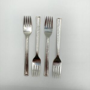 Set of 4 Vintage CATHAY PACIFIC Noritake Silver Plate Forks