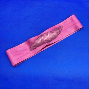 Vintage Pink Genuine Snakeskin / Leather Belt - small adjustable -  33 Inches