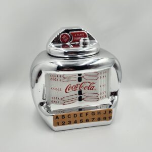 Circa 2003 Gibson Coca Cola Juke Box Cookie Jar with Original Box