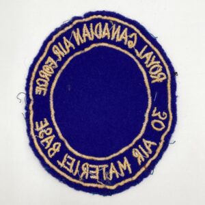 Circa 1955 RCAF Langar Notts Baseball Patch 30 Air Material Base - Only CAN Airfield in the UK!