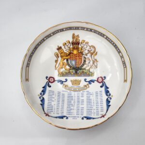 Aynsley Queen Elizabeth II Silver Jubilee Commemorative Bowl, Kings and Queens, Aynsley English Bone China